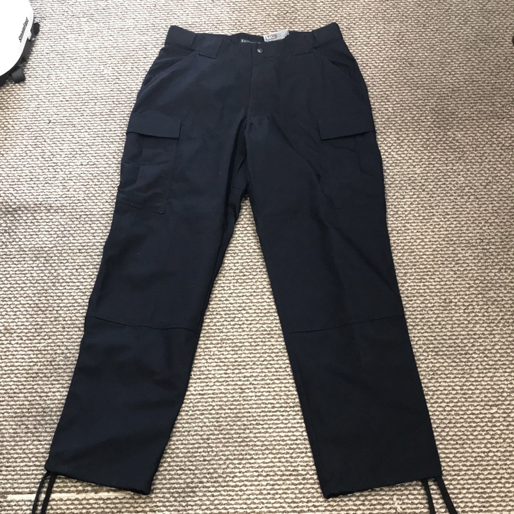 5.11 Tactical Mens Rip-Stop TDU Cargo Pants 74003 Dark Navy Size L Regular